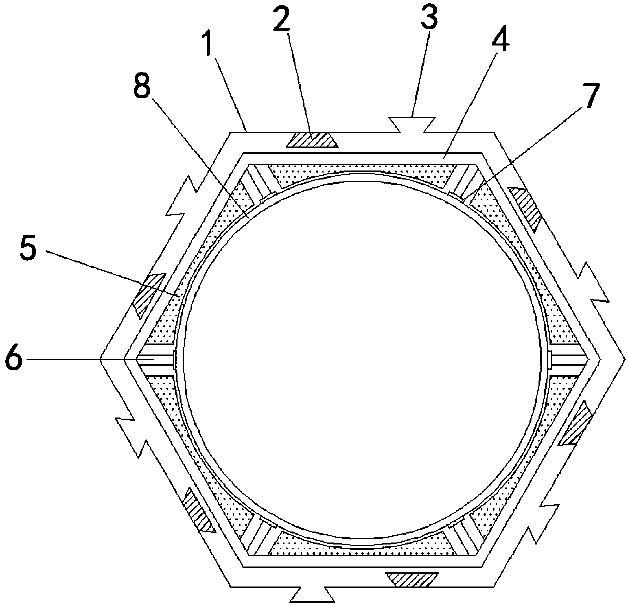 Honeycomb tube convenient to use