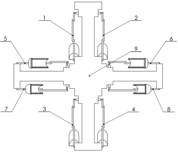 An underwater eight-legged robot