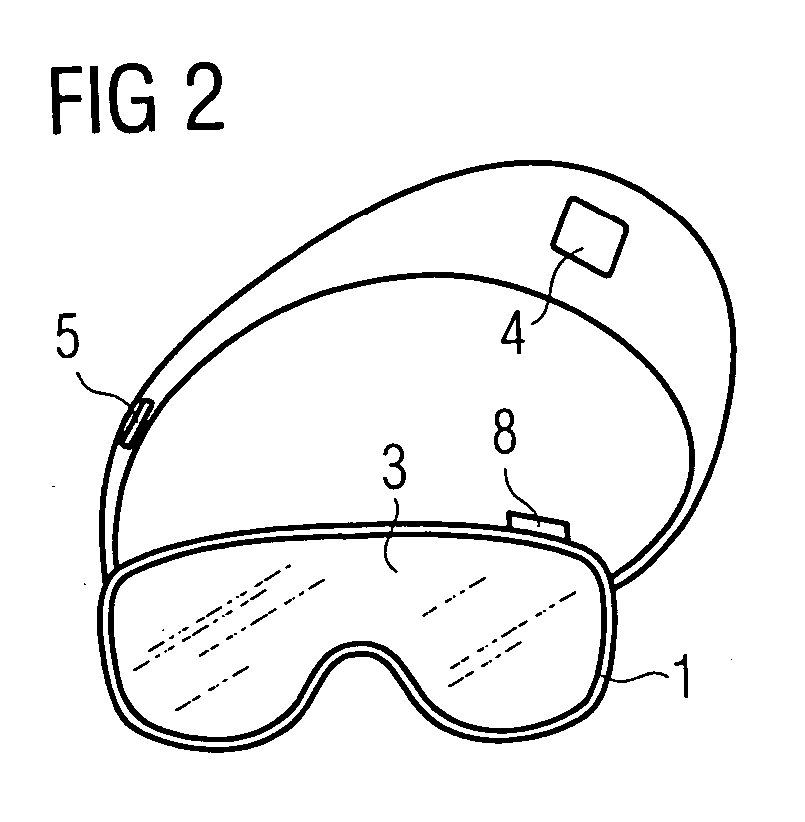 Sport goggle with increased visibility