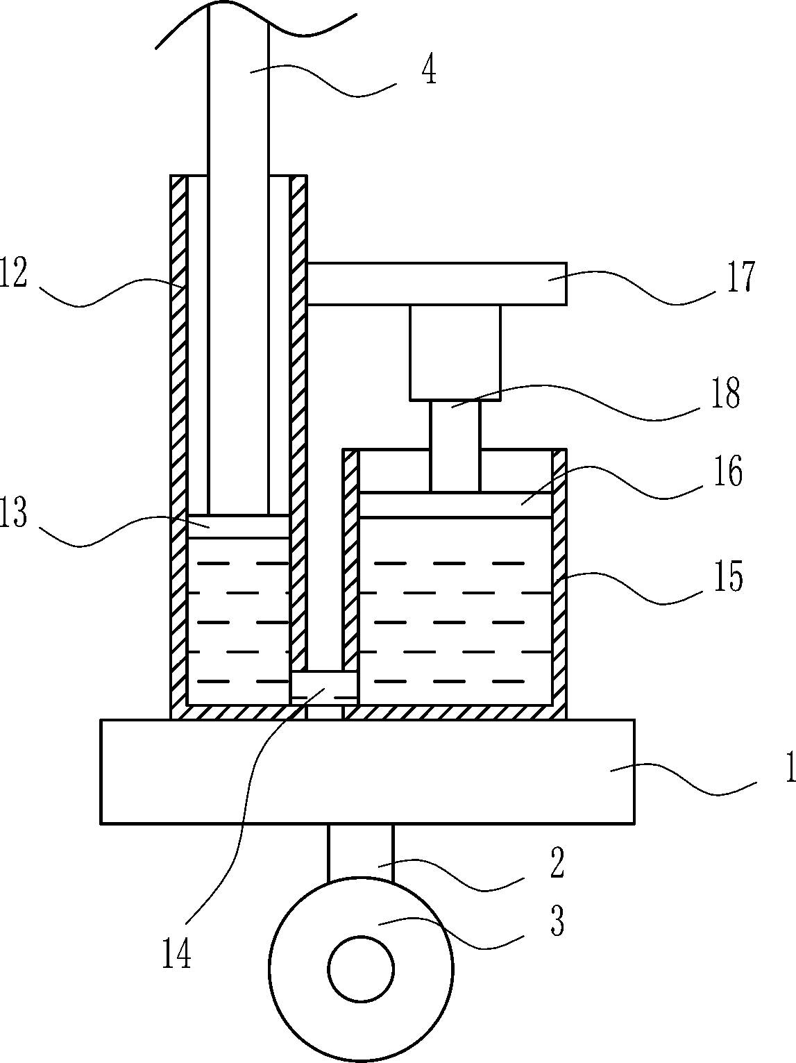 Auxiliary device for fishpond sewage treatment in winter