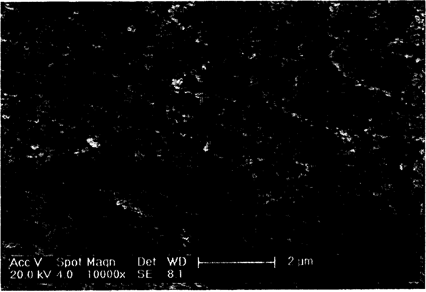 Method of preparing yttrium aluminium garnet fluorescent powder