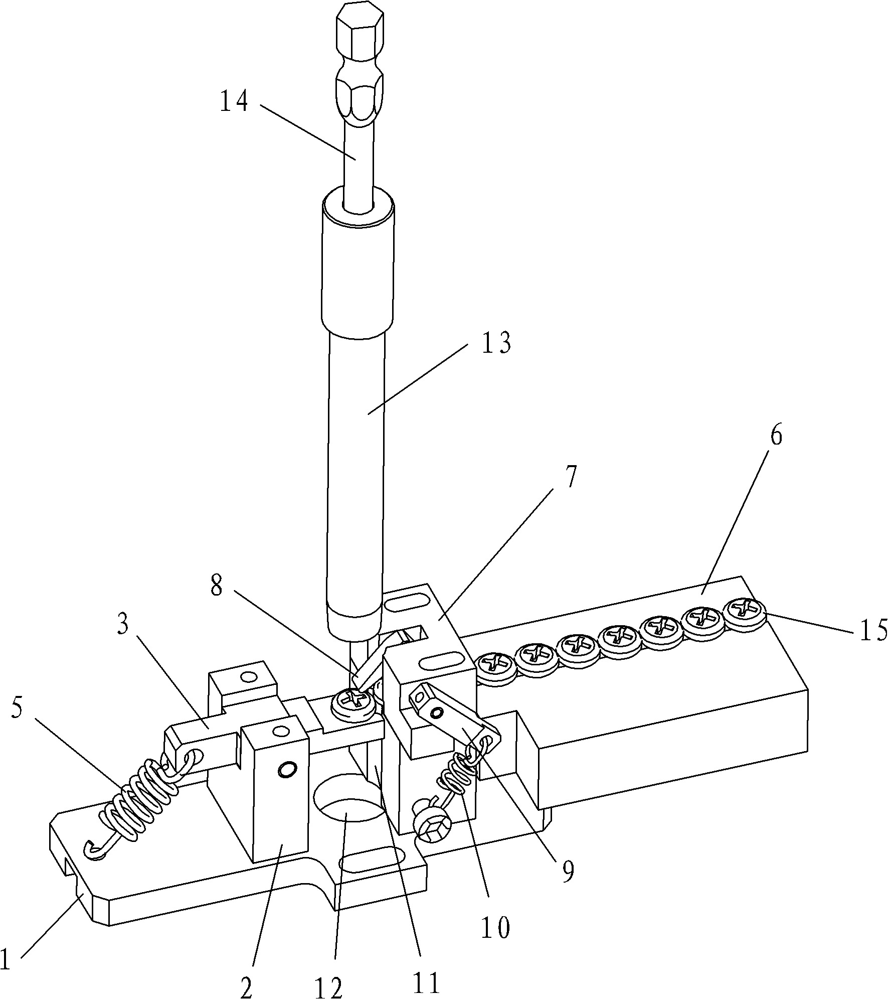 Screw mounting mechanism capable of positioning automatically
