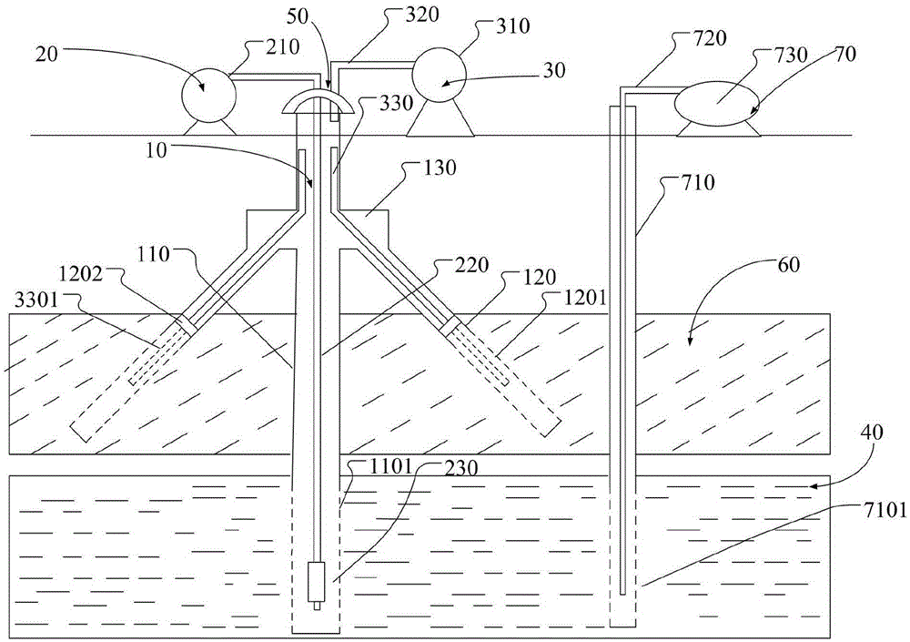 Underground water multi-phase extraction restoration device and method