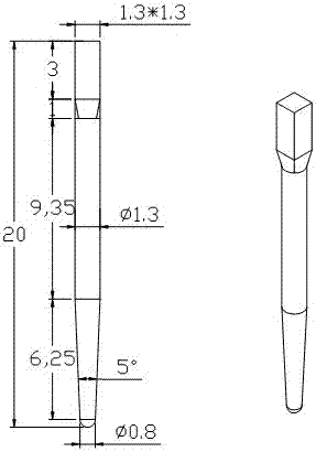 Preparation method of zirconia all-ceramic post/nail for dental restoration