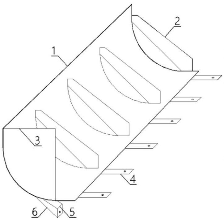 Arc-shaped gas-water separator
