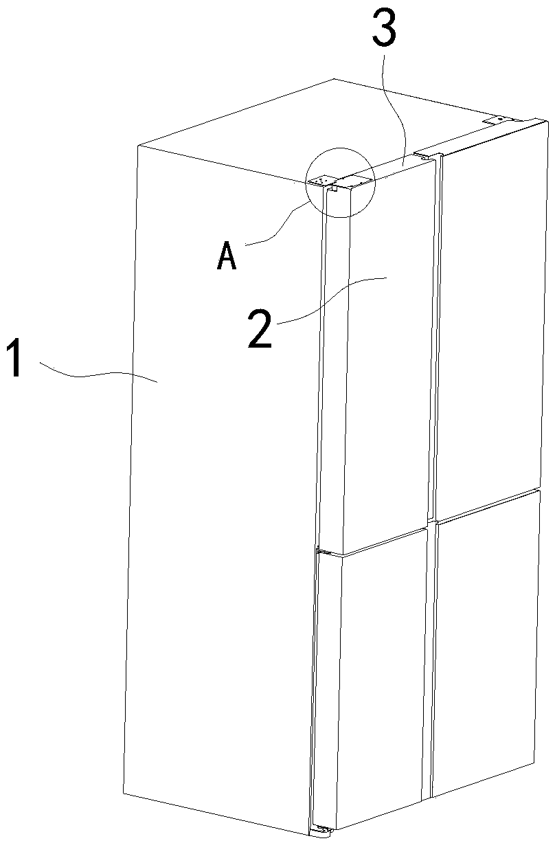 Transmission device for automatic door opening and closing of refrigerator and control system thereof