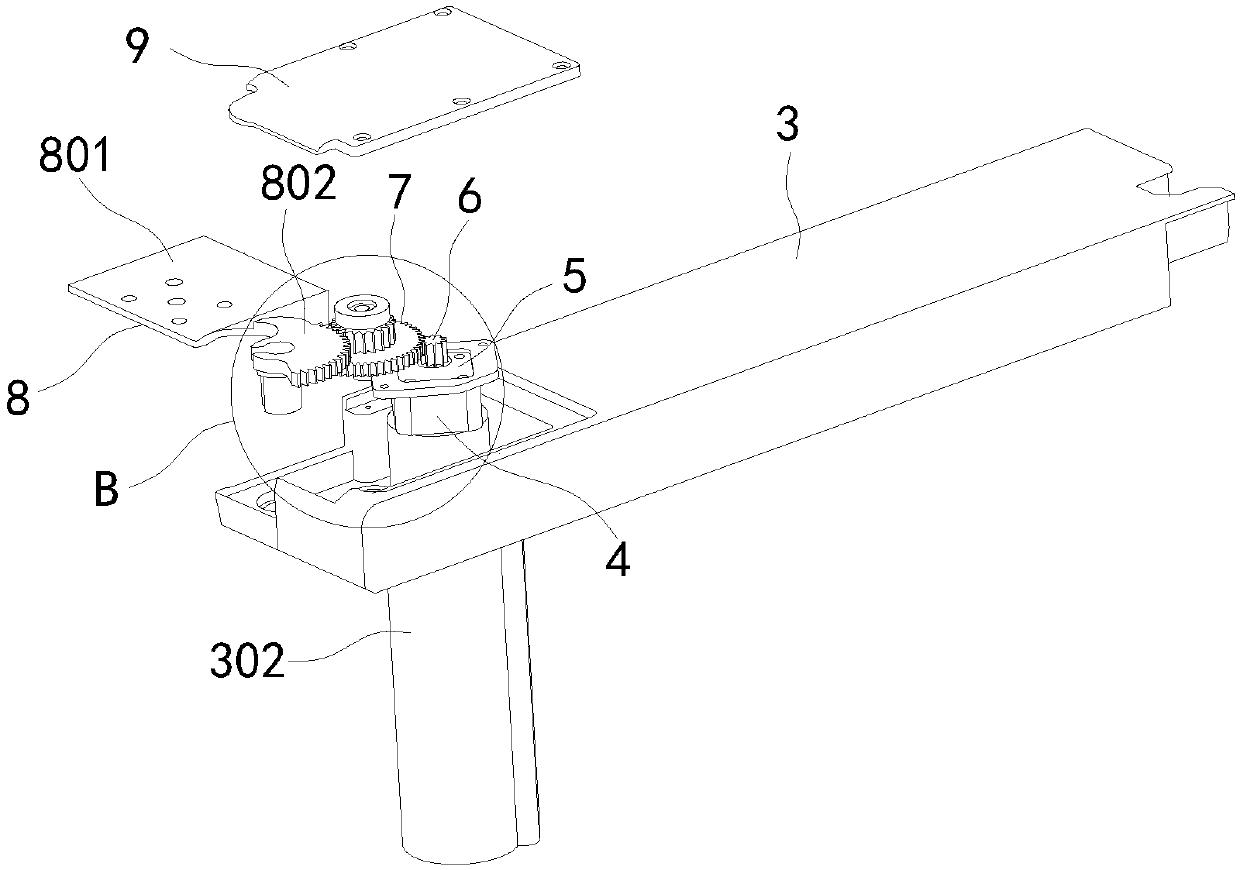 Transmission device for automatic door opening and closing of refrigerator and control system thereof