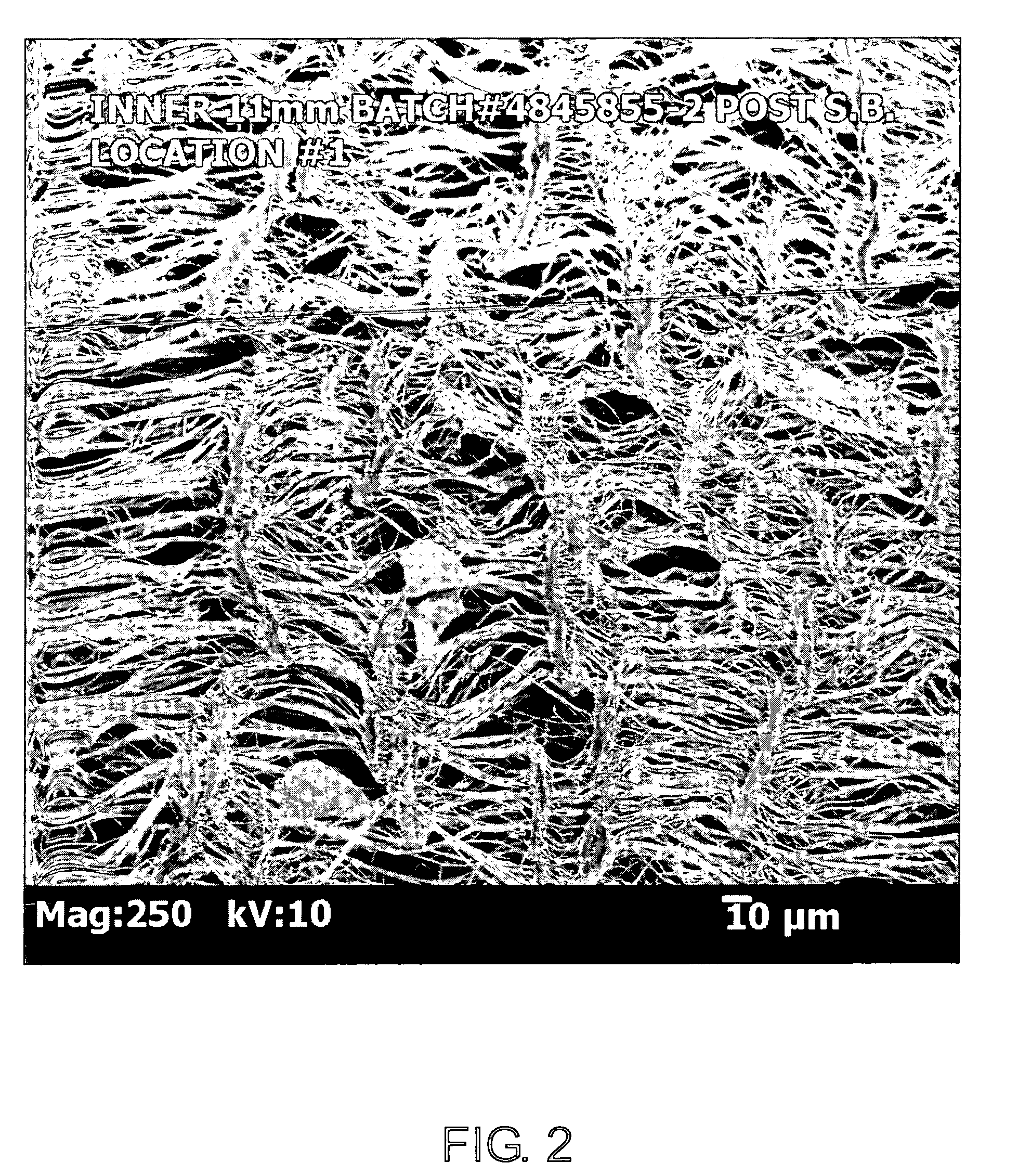 Method for making ePTFE and structure containing such ePTFE, such as a vascular graft