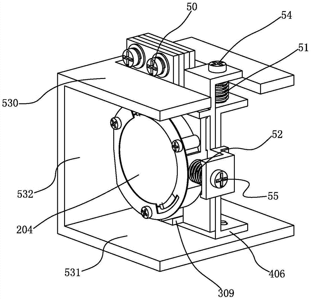 Lens adjustment device and projection optical system