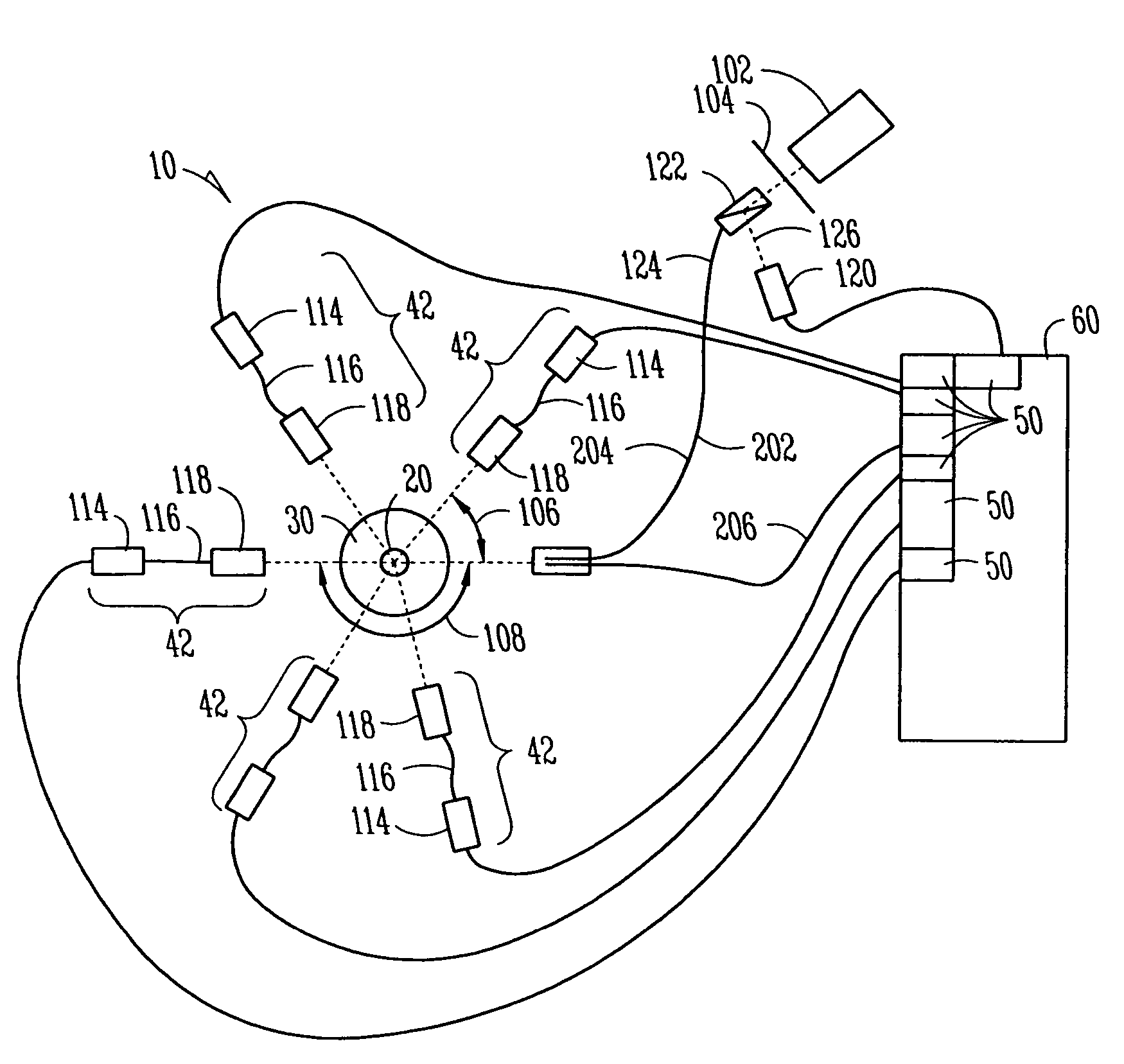 Optical method and system to determine distribution of lipid particles in a sample