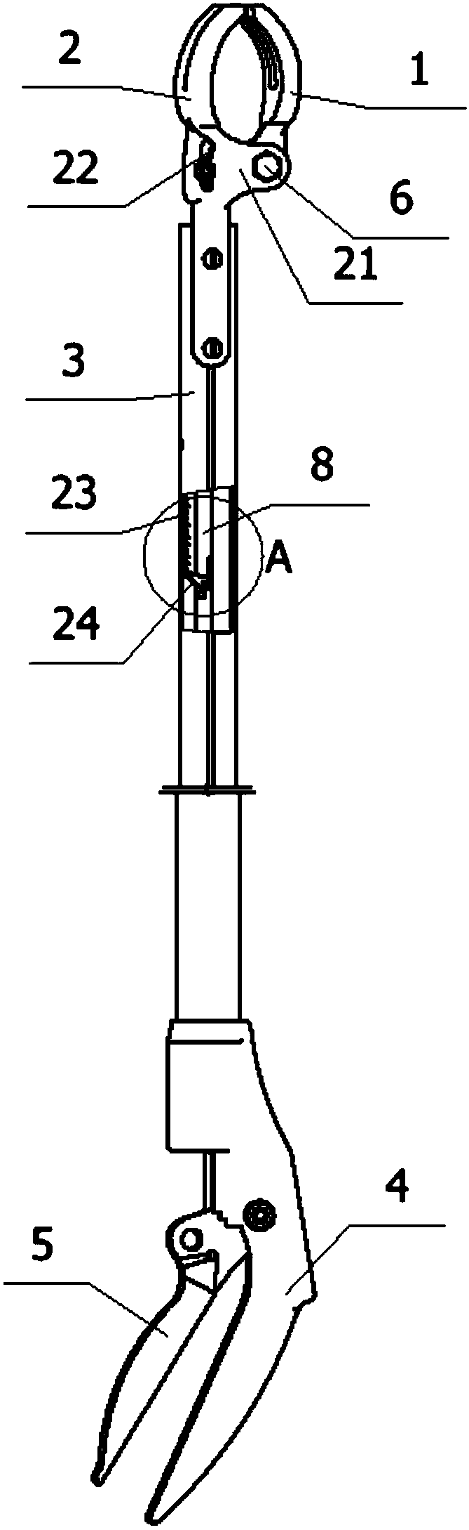Self-locking cable hooker suspension device