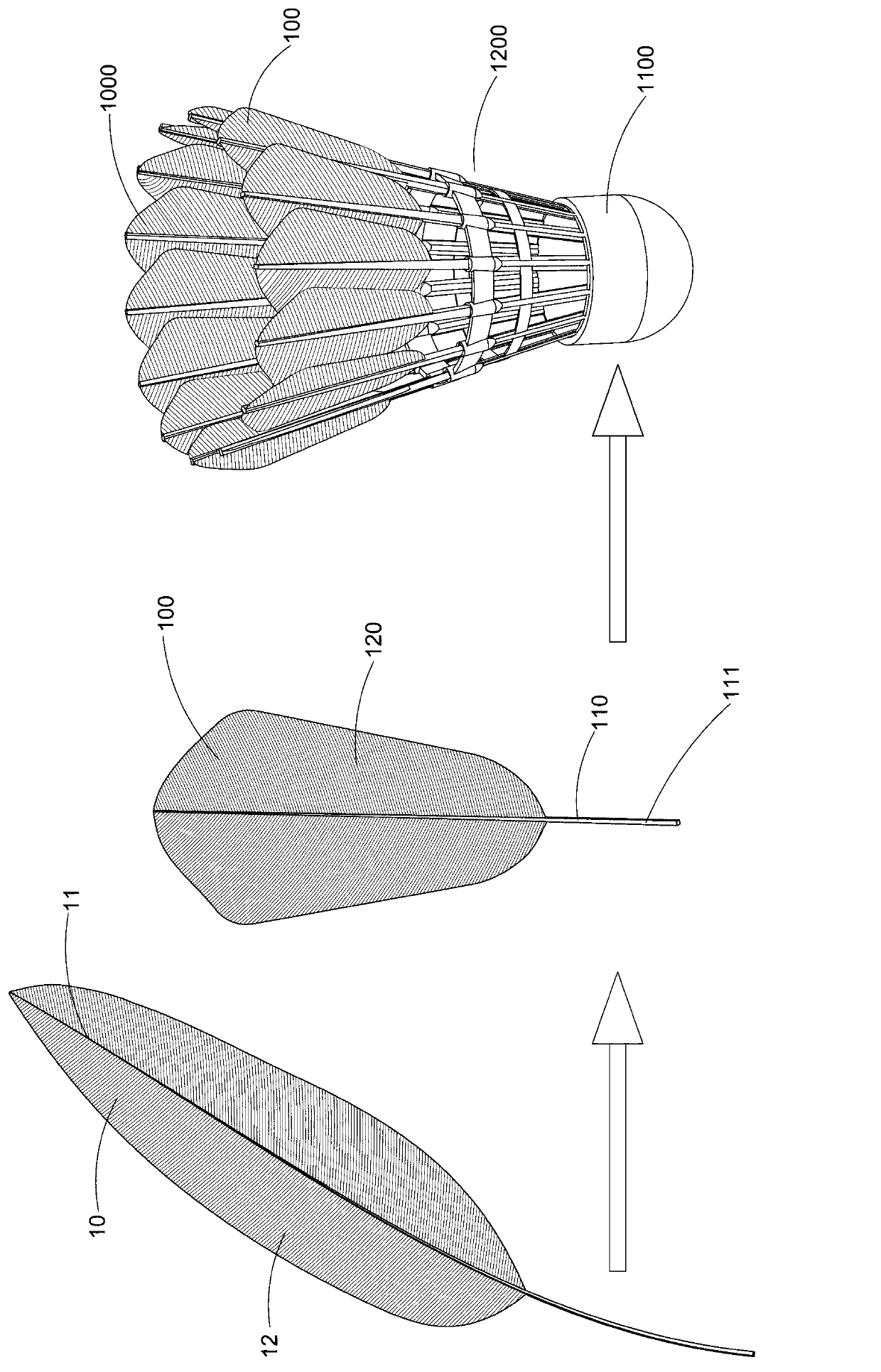 Manufacturing method of badmintons