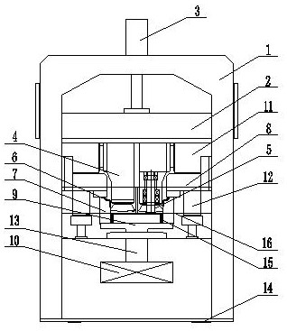 Universal internal rotation machine device for engineering wheels and machining method thereof