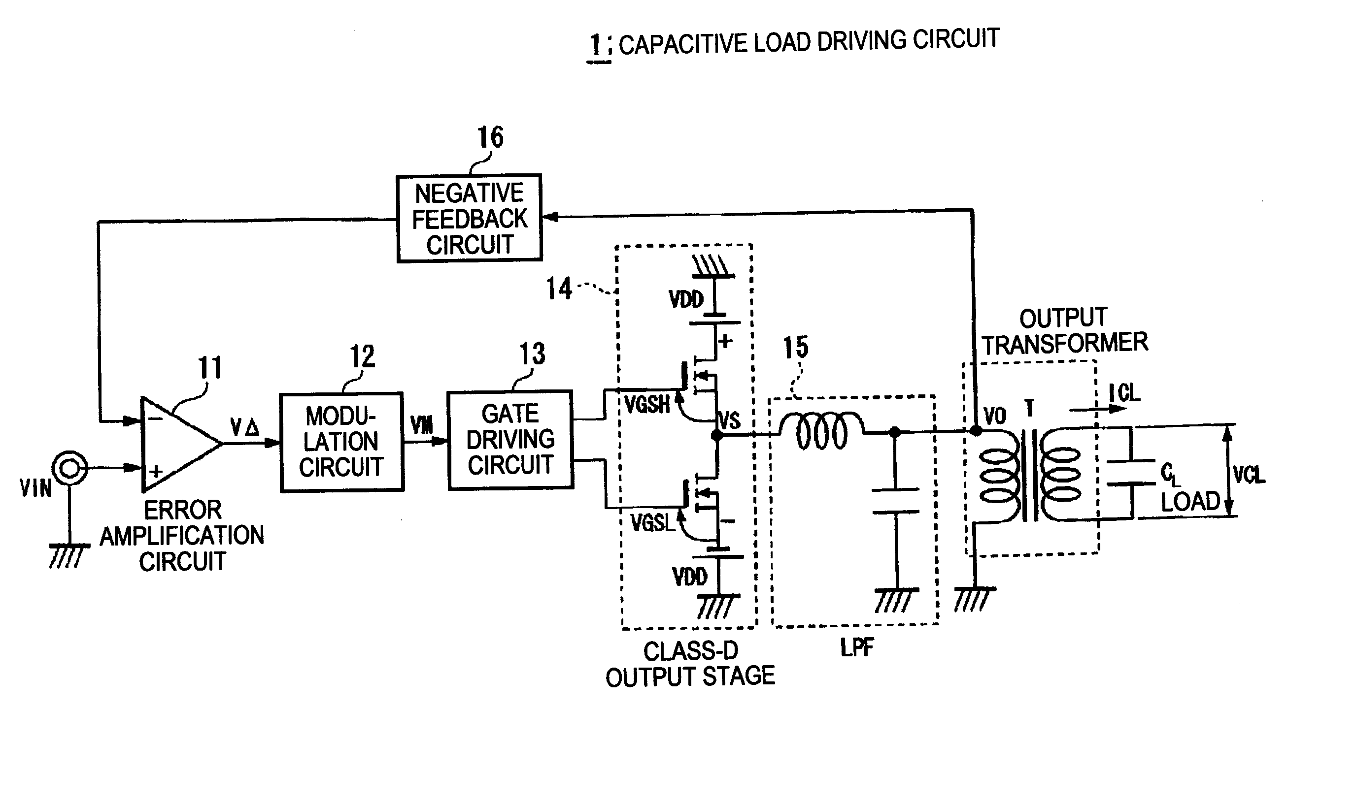 Capacitive load driving circuit, electrostatic transducer, method of setting circuit constant, ultrasonic speaker, display device, and directional acoustic system