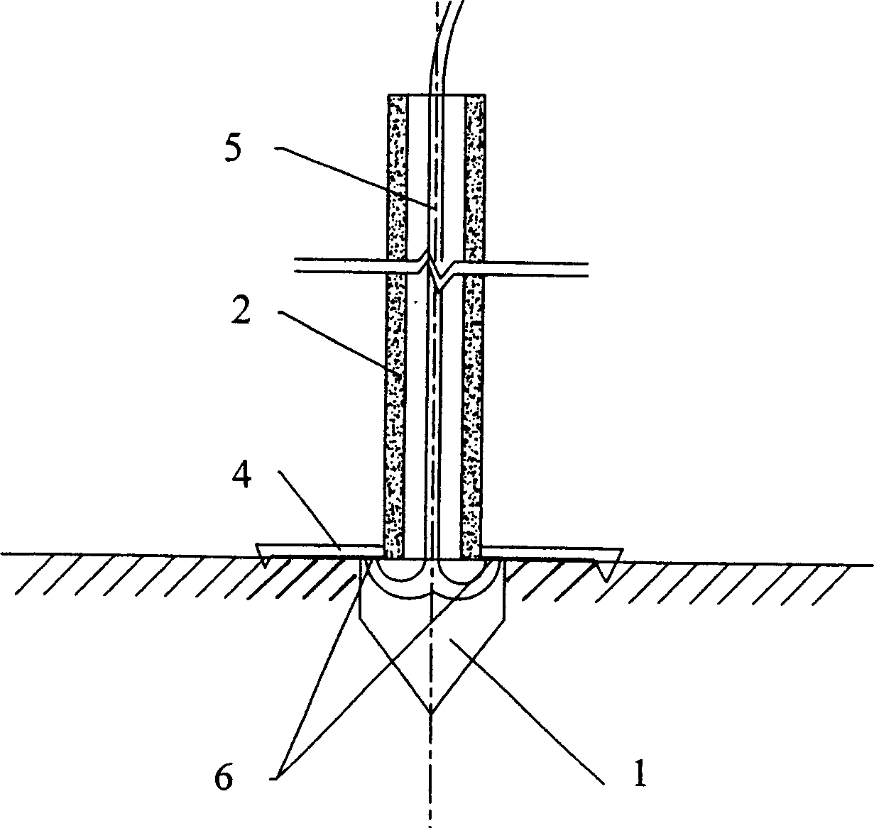 Method for construction of large head expanding combined pile
