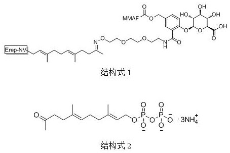 A kind of preparation method of acetonyl geranyl pyrophosphate intermediate