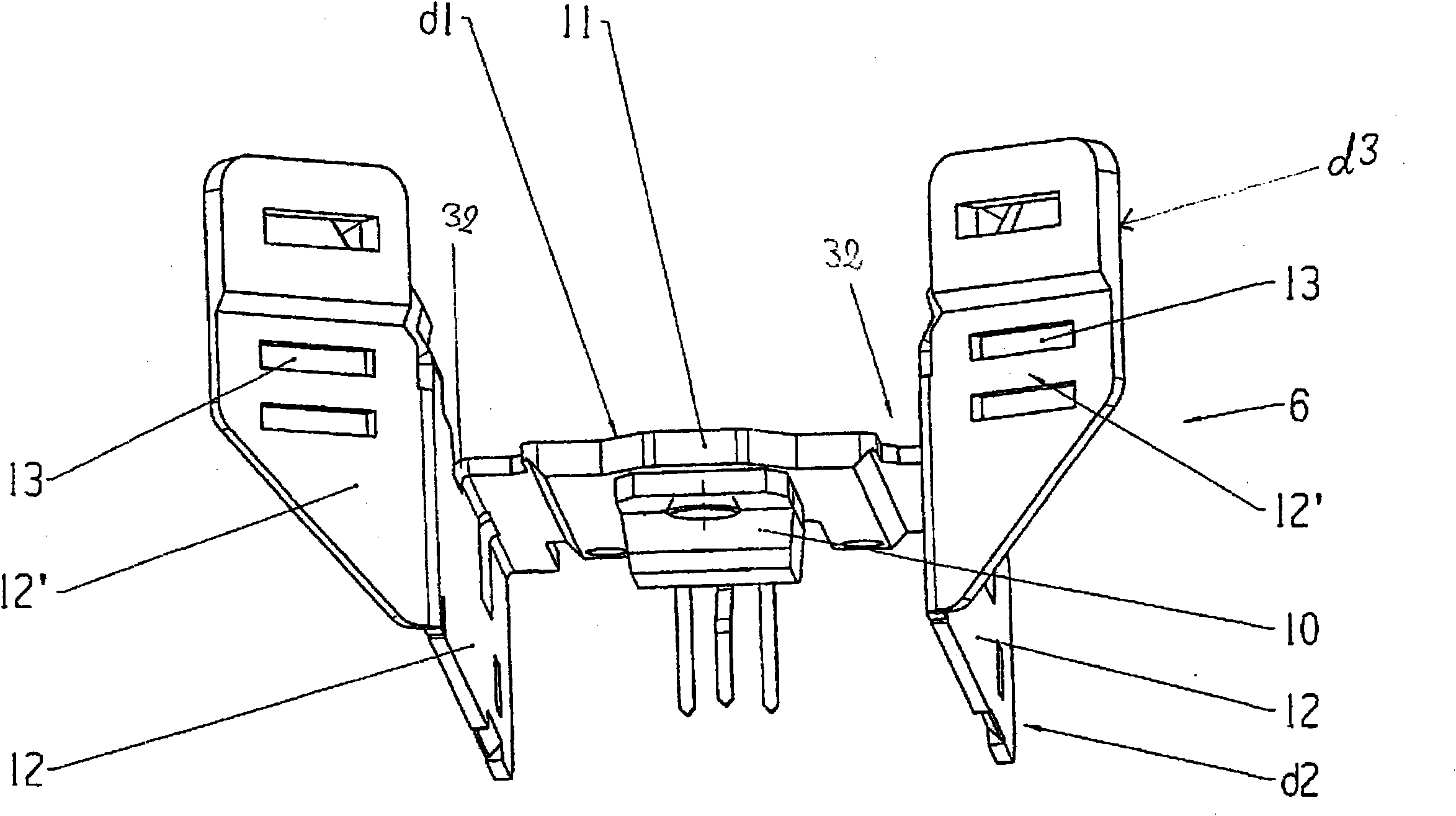 Control device, particularly in the type of an electric switch for hand-held power tools