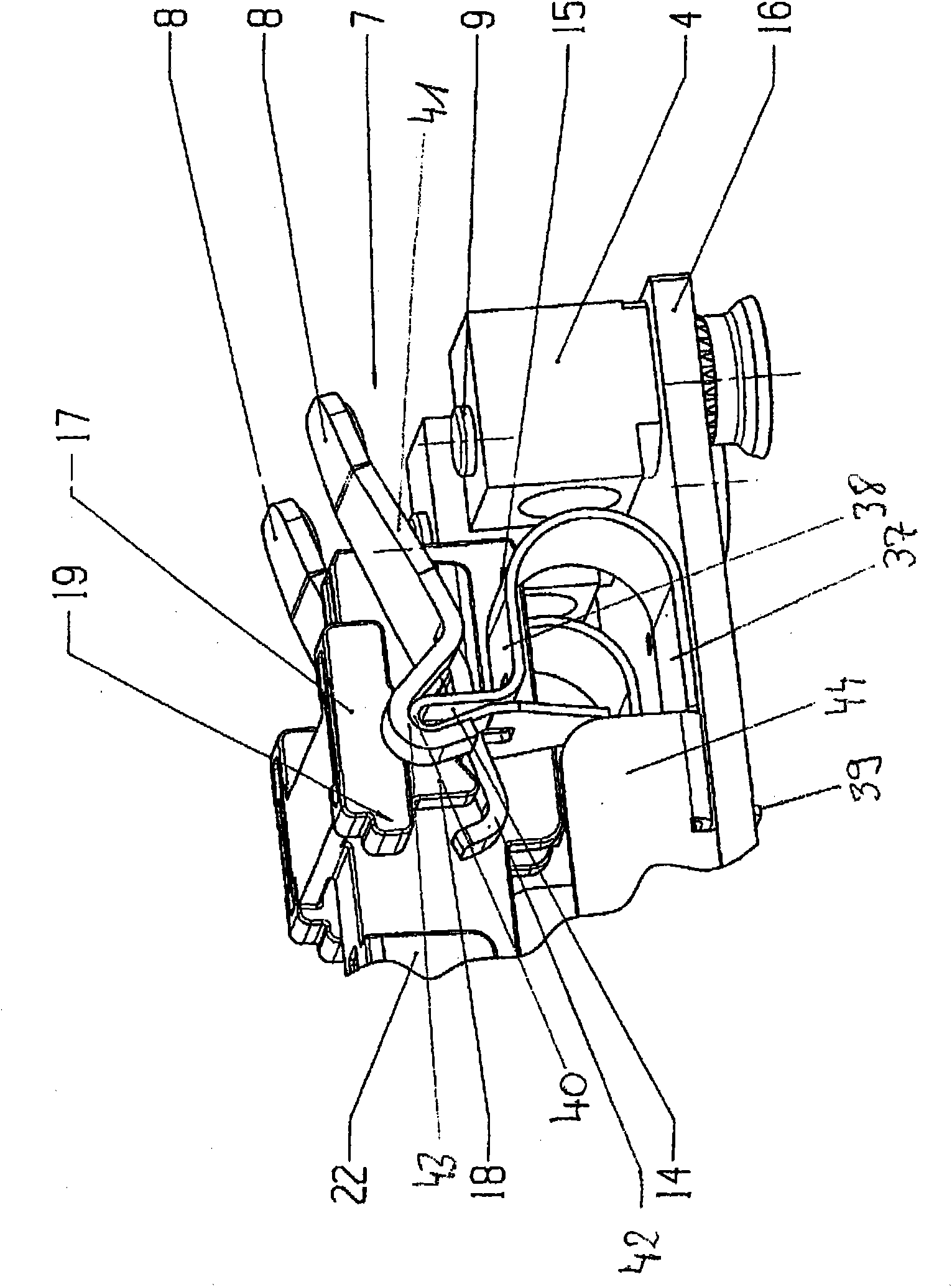 Control device, particularly in the type of an electric switch for hand-held power tools