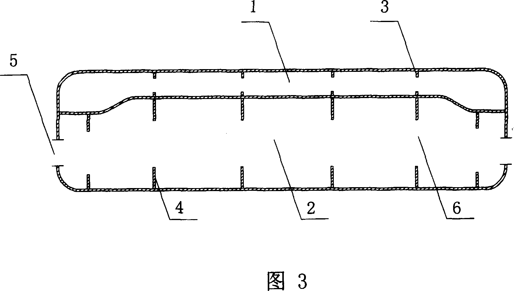 Double gasbag buffer unit