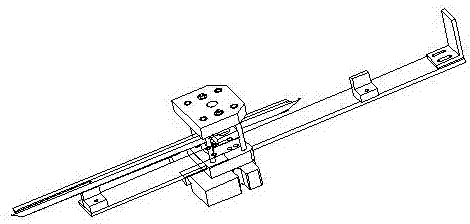 Online punching device for automobile gate guide rail