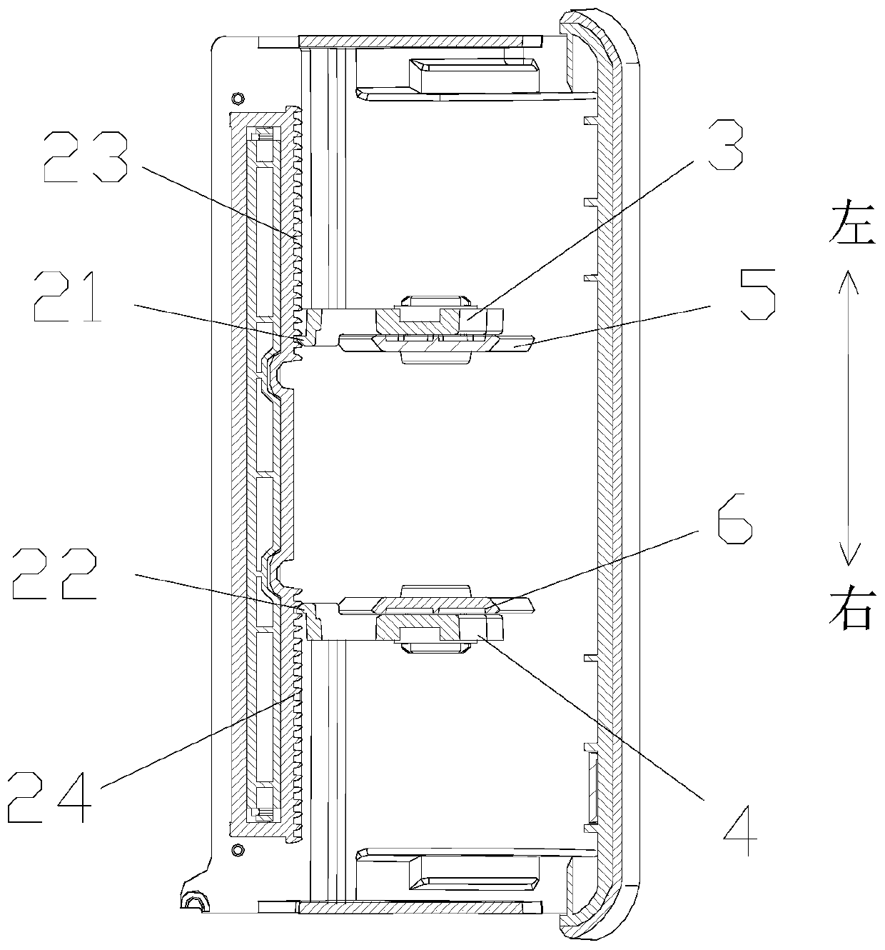 Portable barcode printer with limiting structure