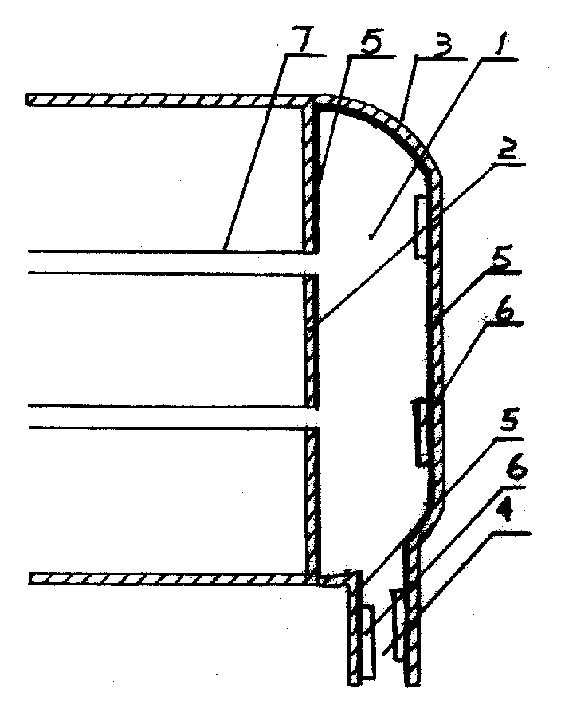 Turbin steam condenser water chamber anticorrosion device and its manufacturing method