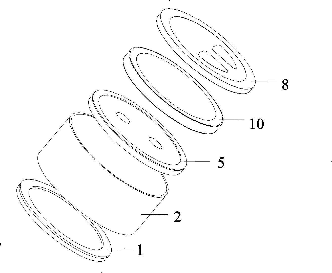 Combined polarization plate used for microphone and manufacturing method thereof