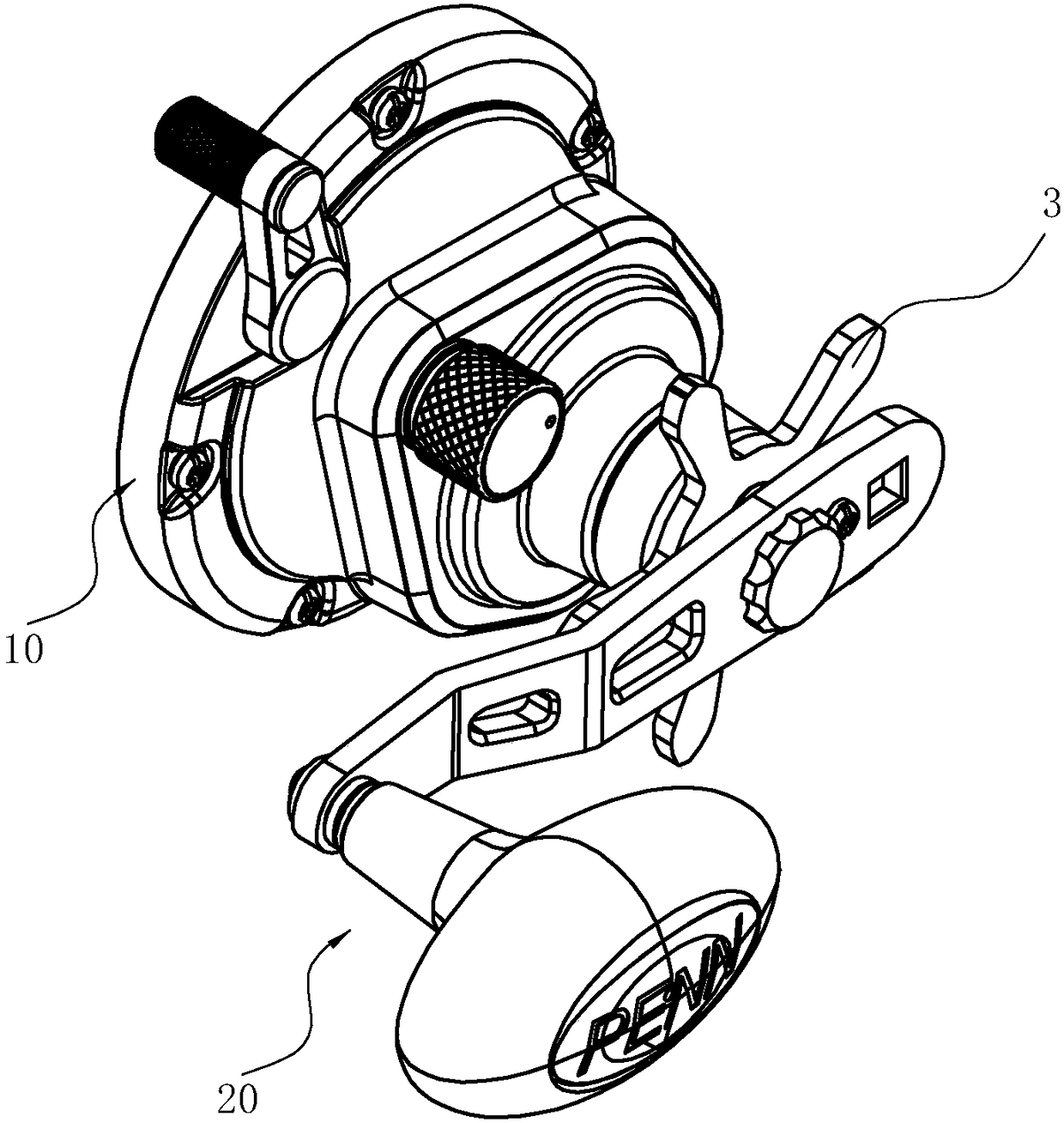 Braking device for fishing reel
