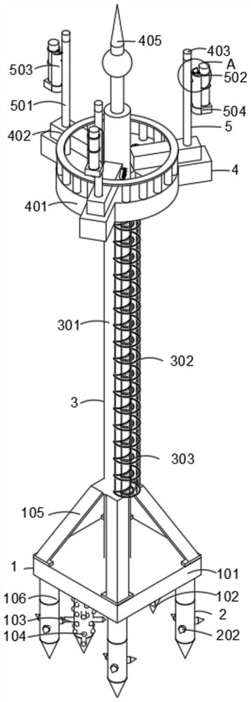 Architecture structure of communication tower for electronic information engineering