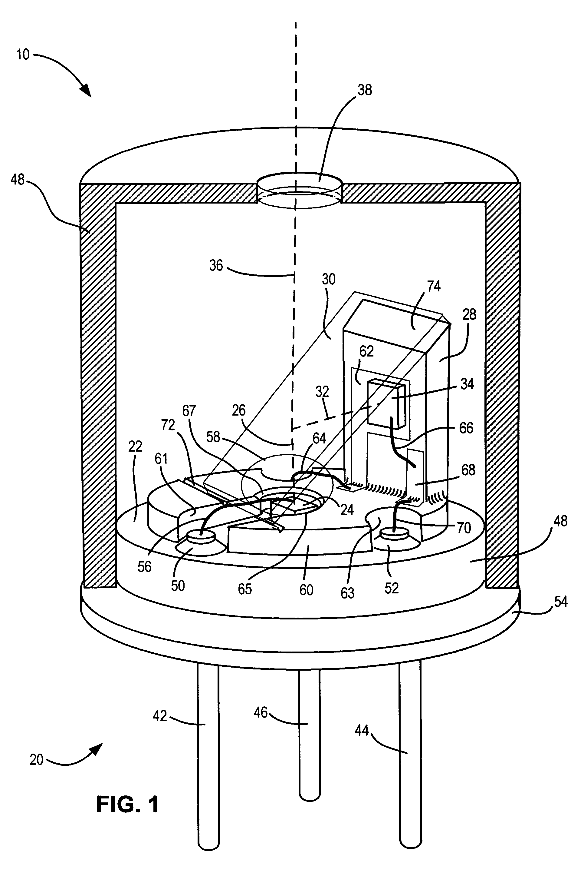 Semiconductor light source with optical feedback