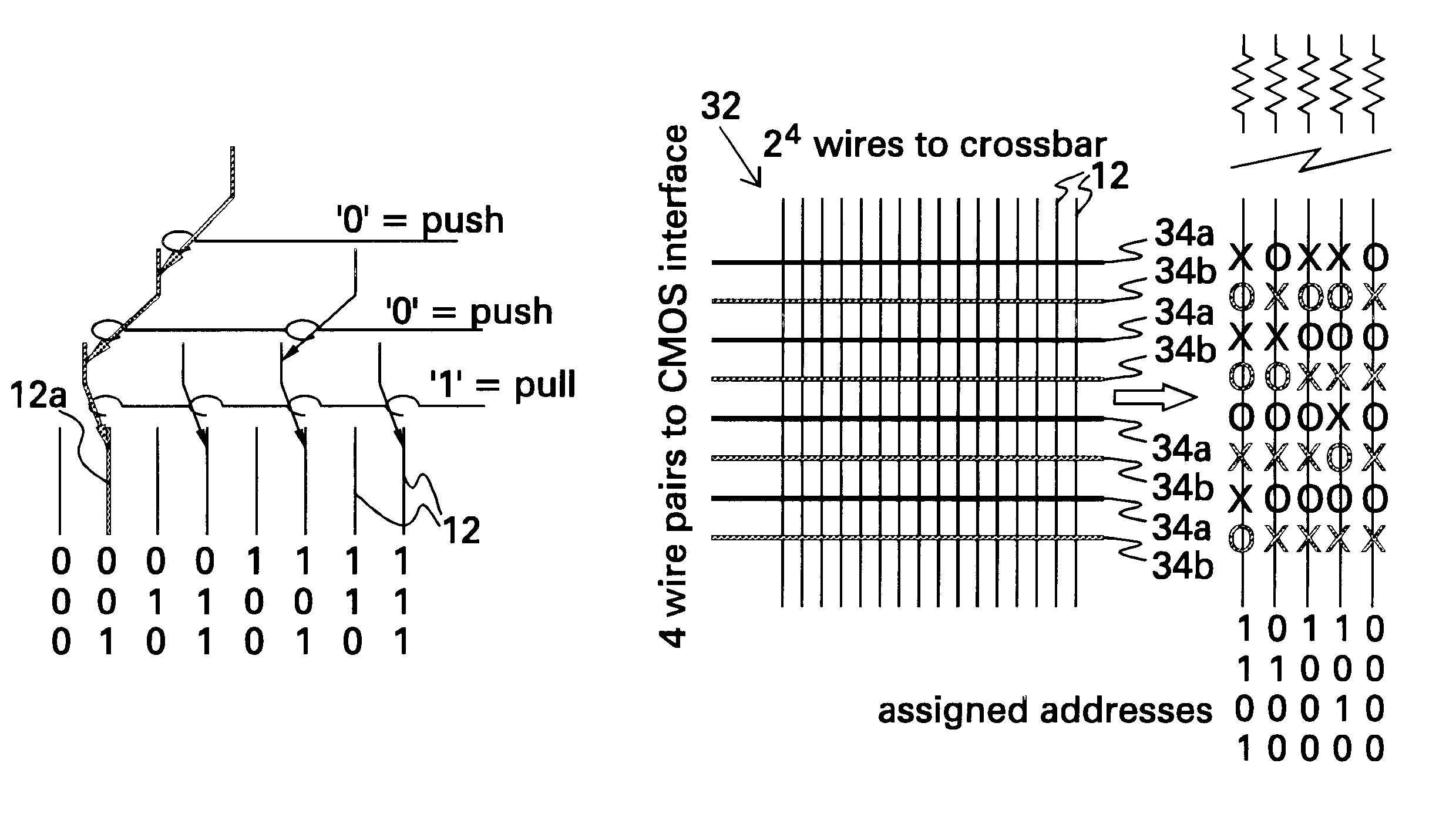 Demultiplexer for a molecular wire crossbar network (MWCN DEMUX)