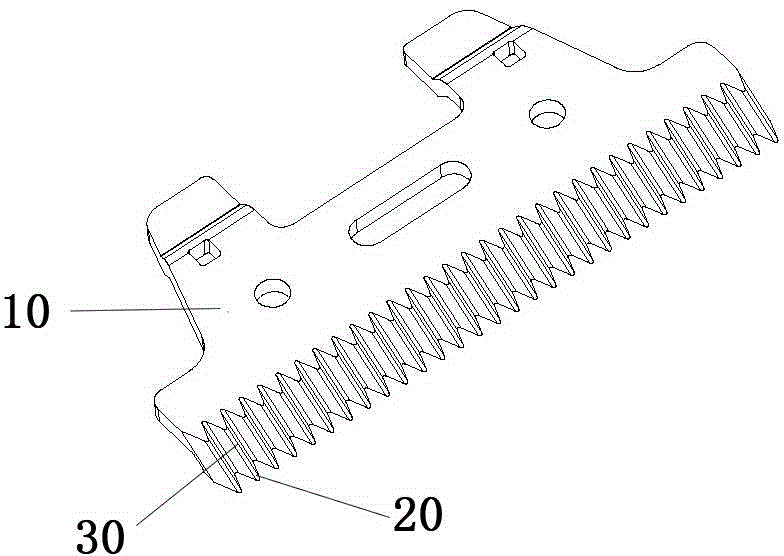 Blade structure formed in one time and machining method