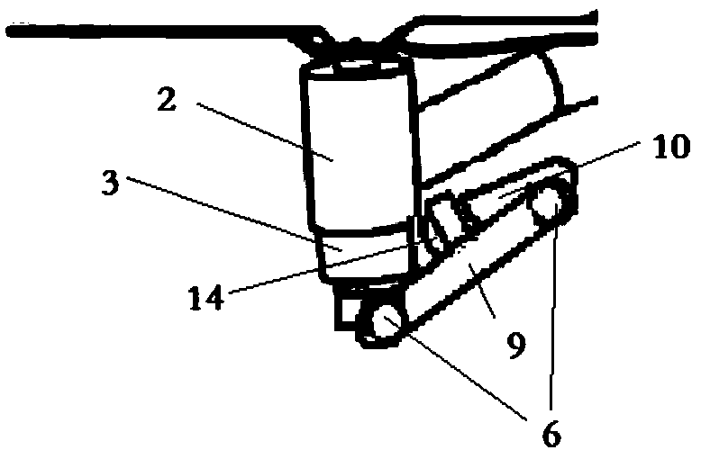 Self-adaptive landing gear for multi-rotor unmanned aerial vehicle