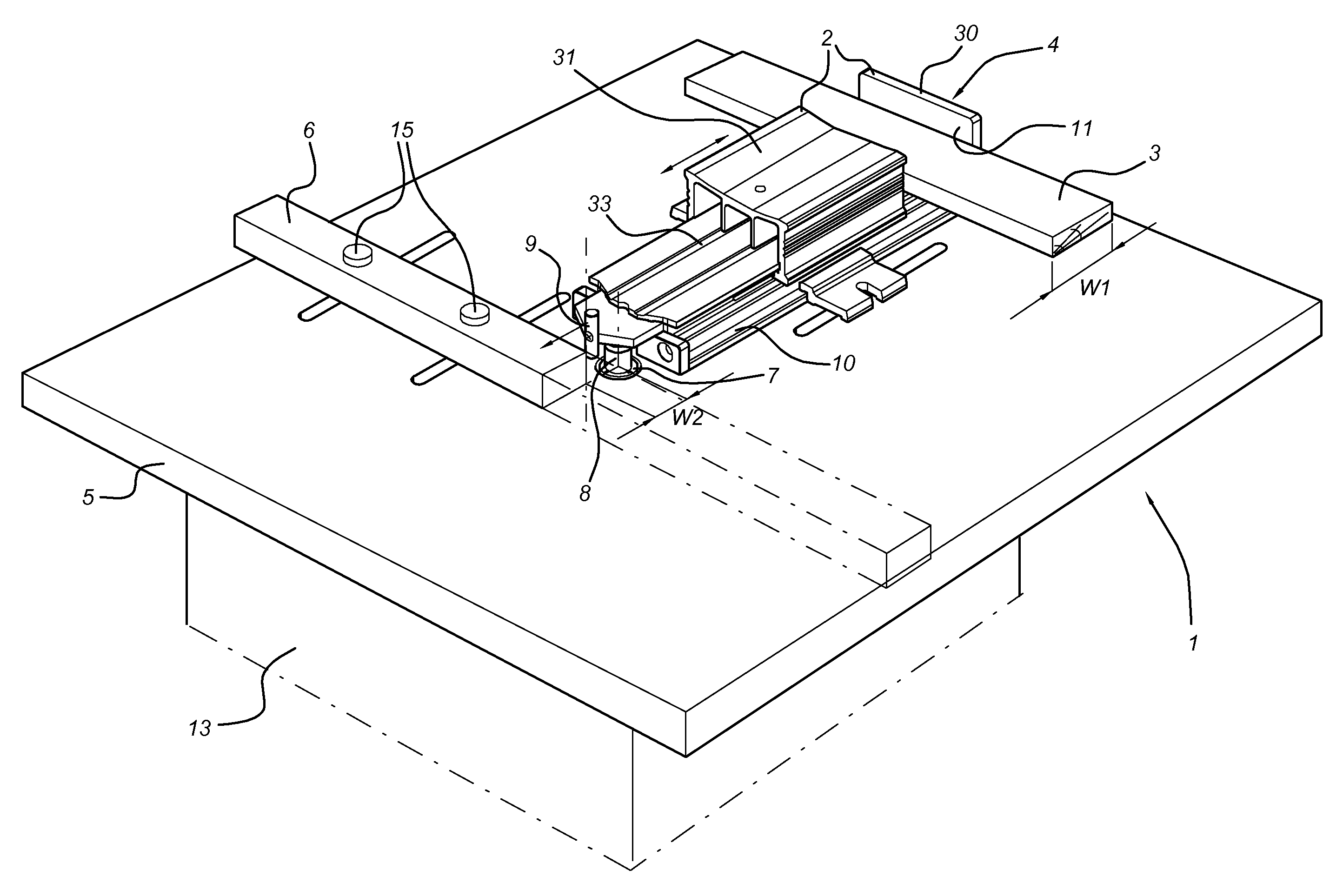System and device for positioning a workpiece relative to a router and use thereof