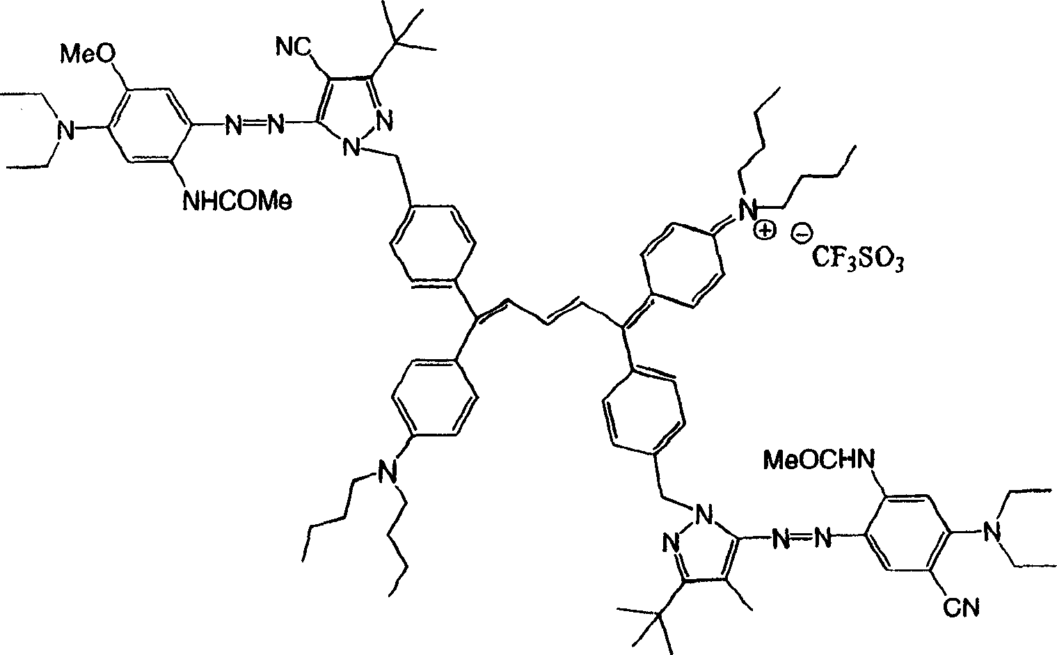 Twin chromophore molecule