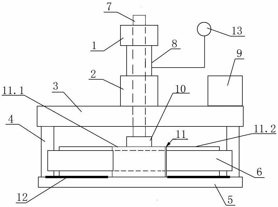 Method and device for detecting compression strength of concrete by anti-shearing method
