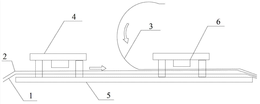 Processing device and processing technology for protective films with pull tapes