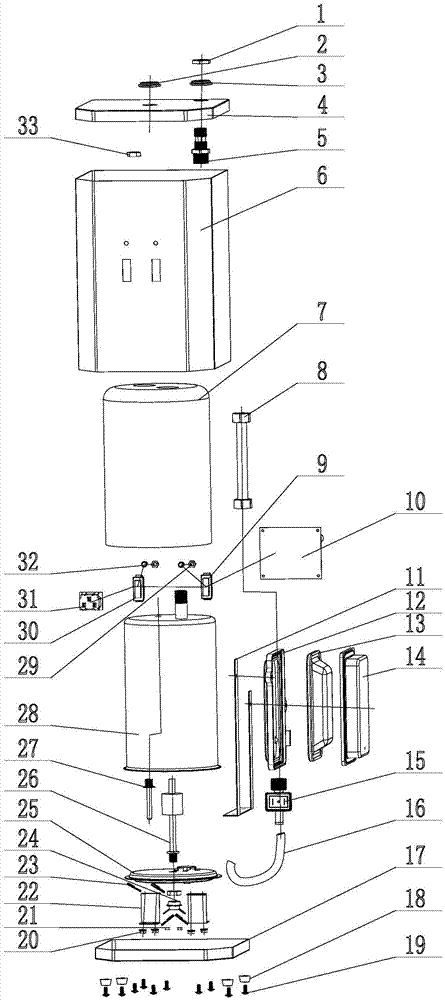 Water dispenser electric heating device
