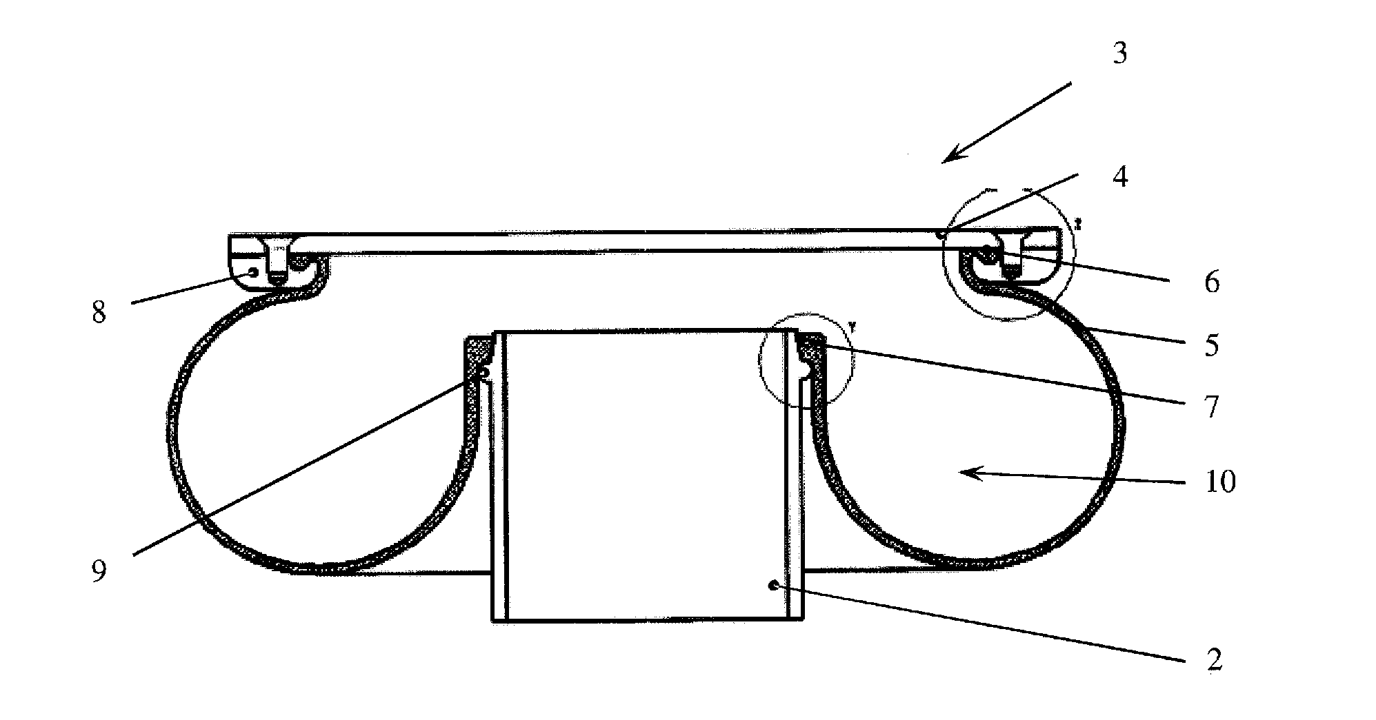 Pneumatic Spring Device for a Rail Vehicle