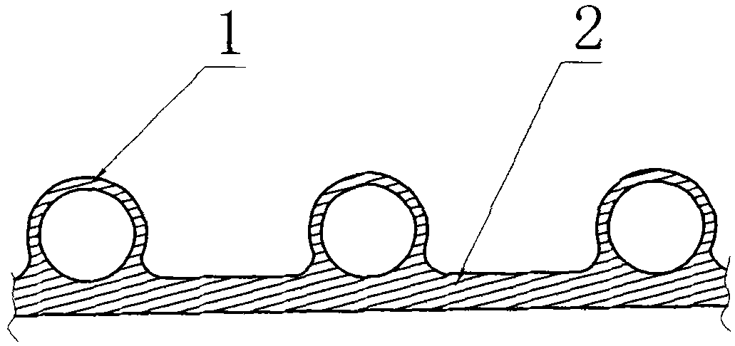 Polyethylene-wound structure wall tube and pipe without frame pipe and production method thereof