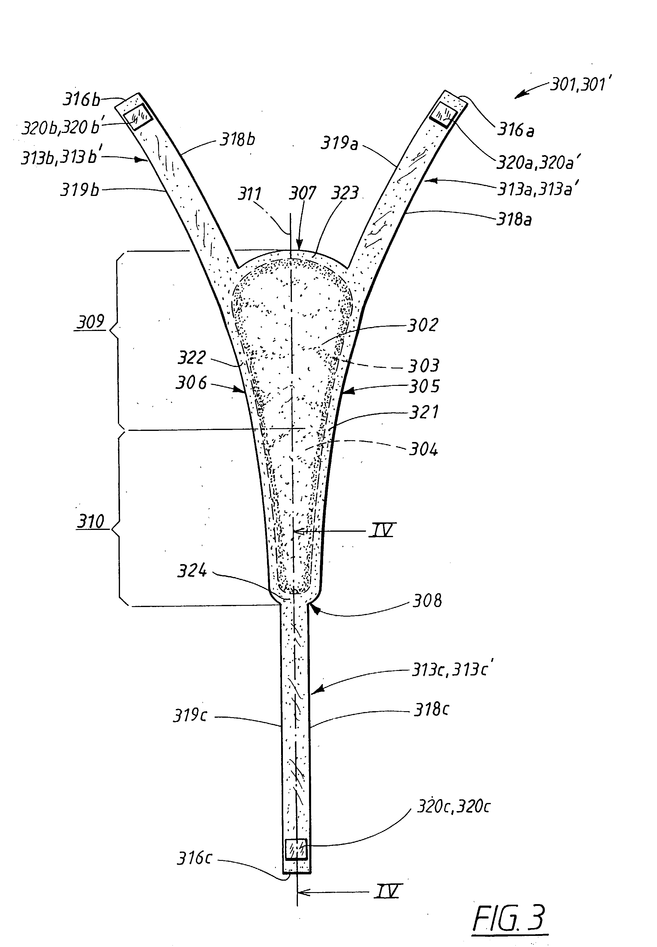 Aborbent product with fastening arrangements