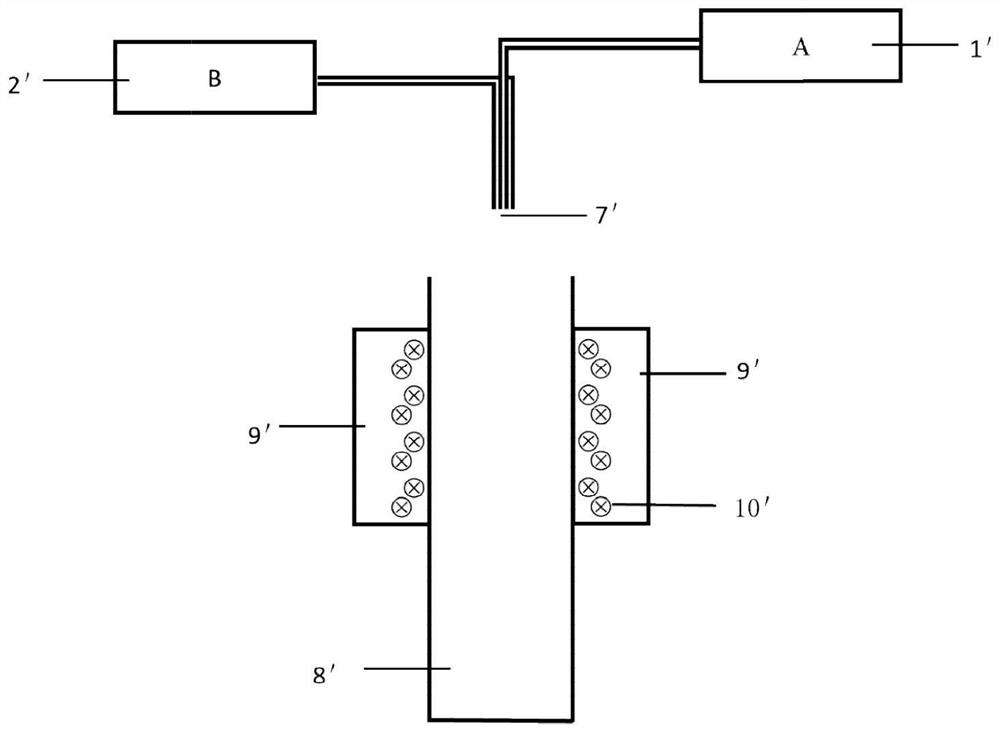 Device for preparing light-cured water-carrying capsule and preparation method of light-cured water-carrying capsule