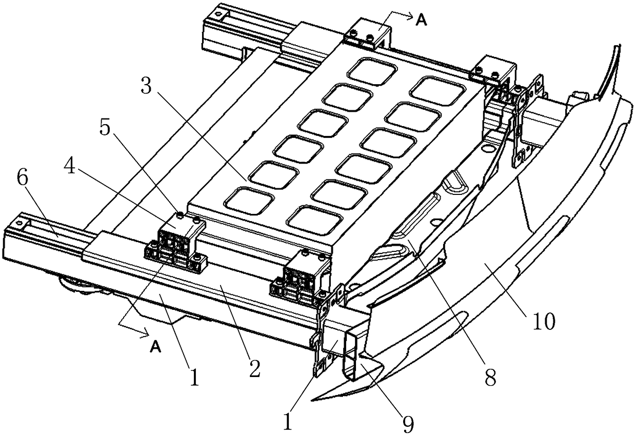 Secondary battery replacement assembly and replacement method for electric vehicle