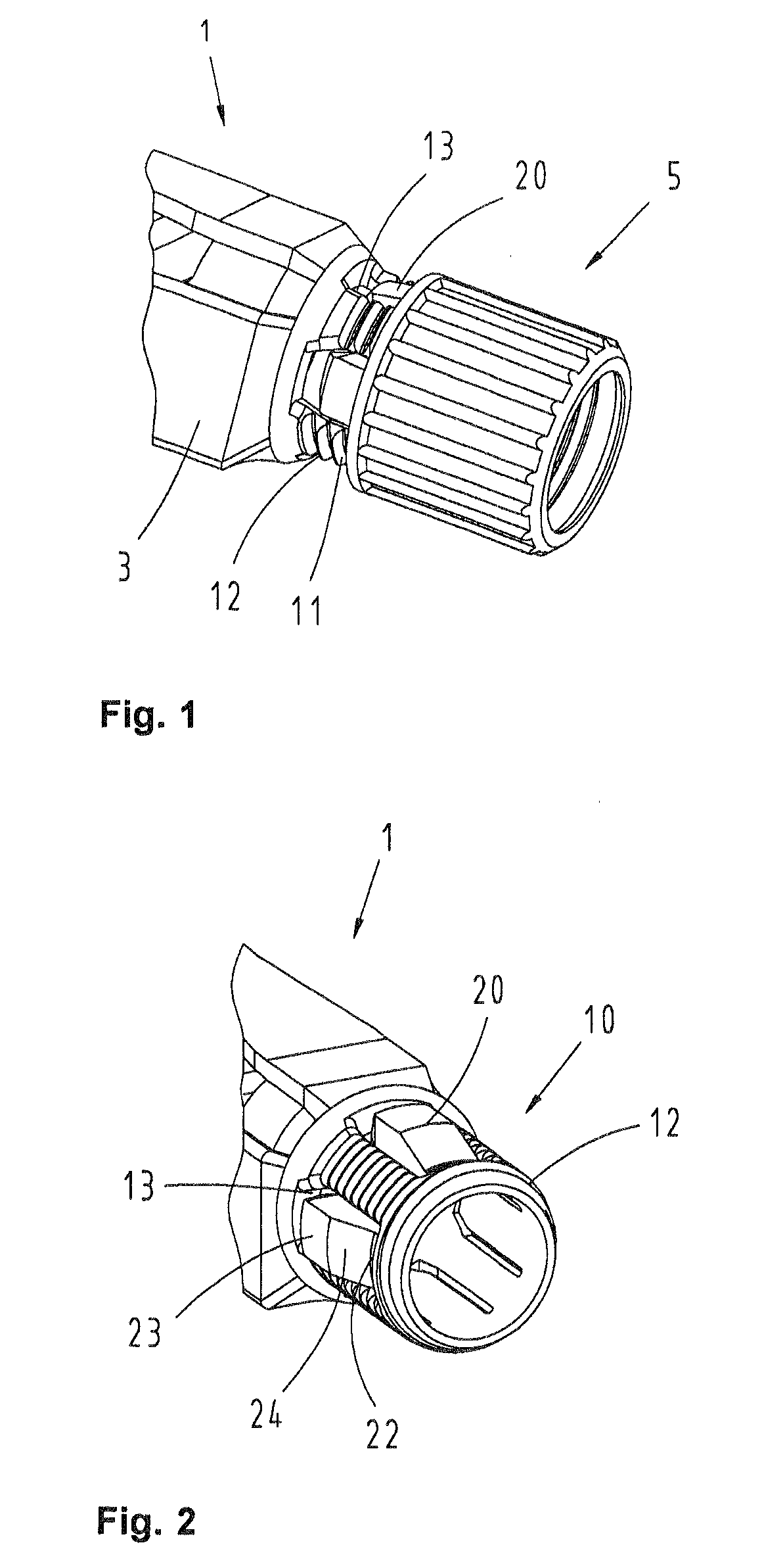Connector housing with integrated cable clamp