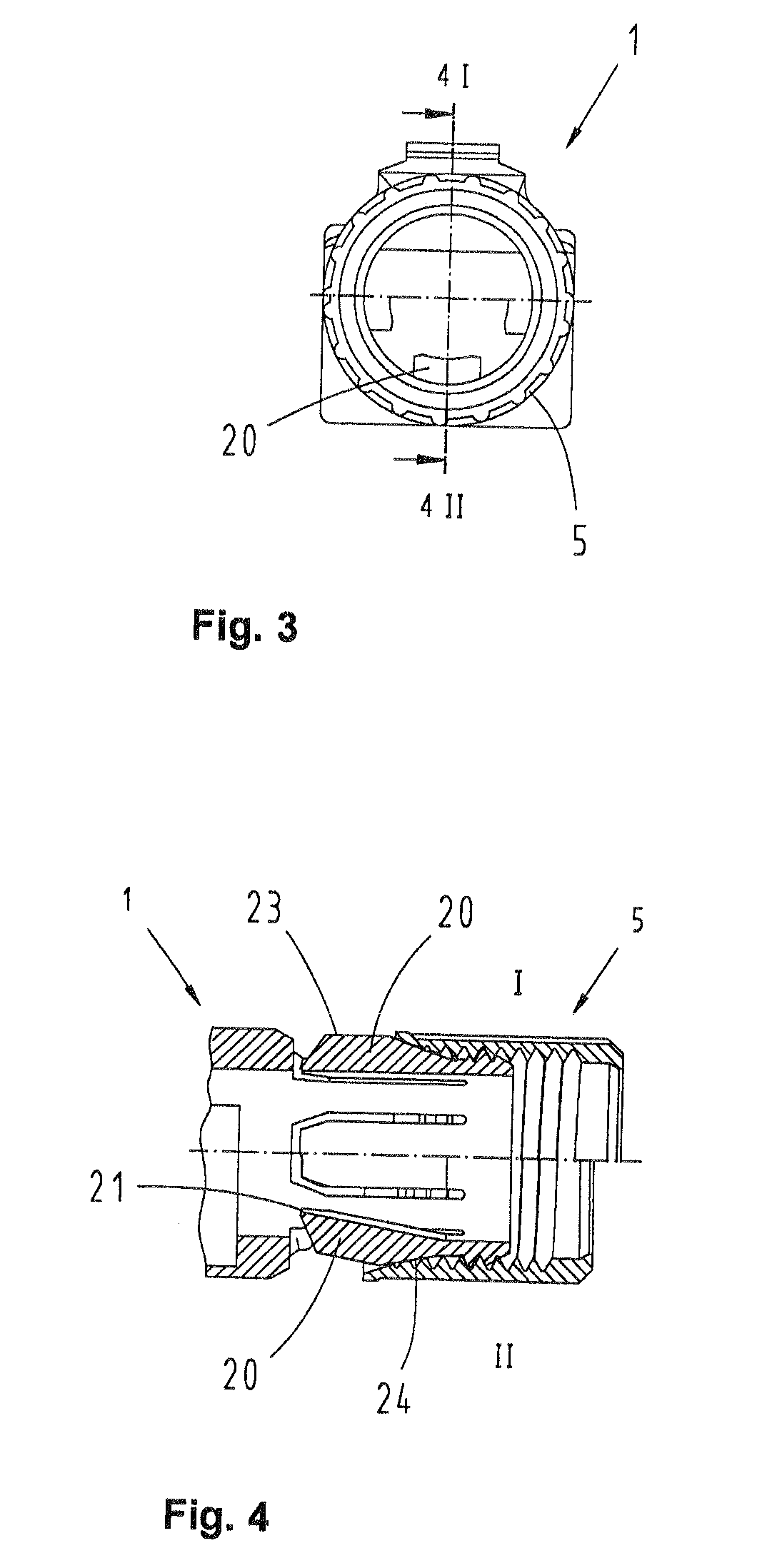 Connector housing with integrated cable clamp