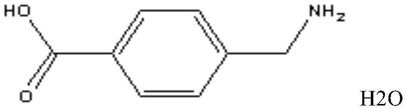 Freeze-dried powder injection of aminomethylbenzoic acid for injection