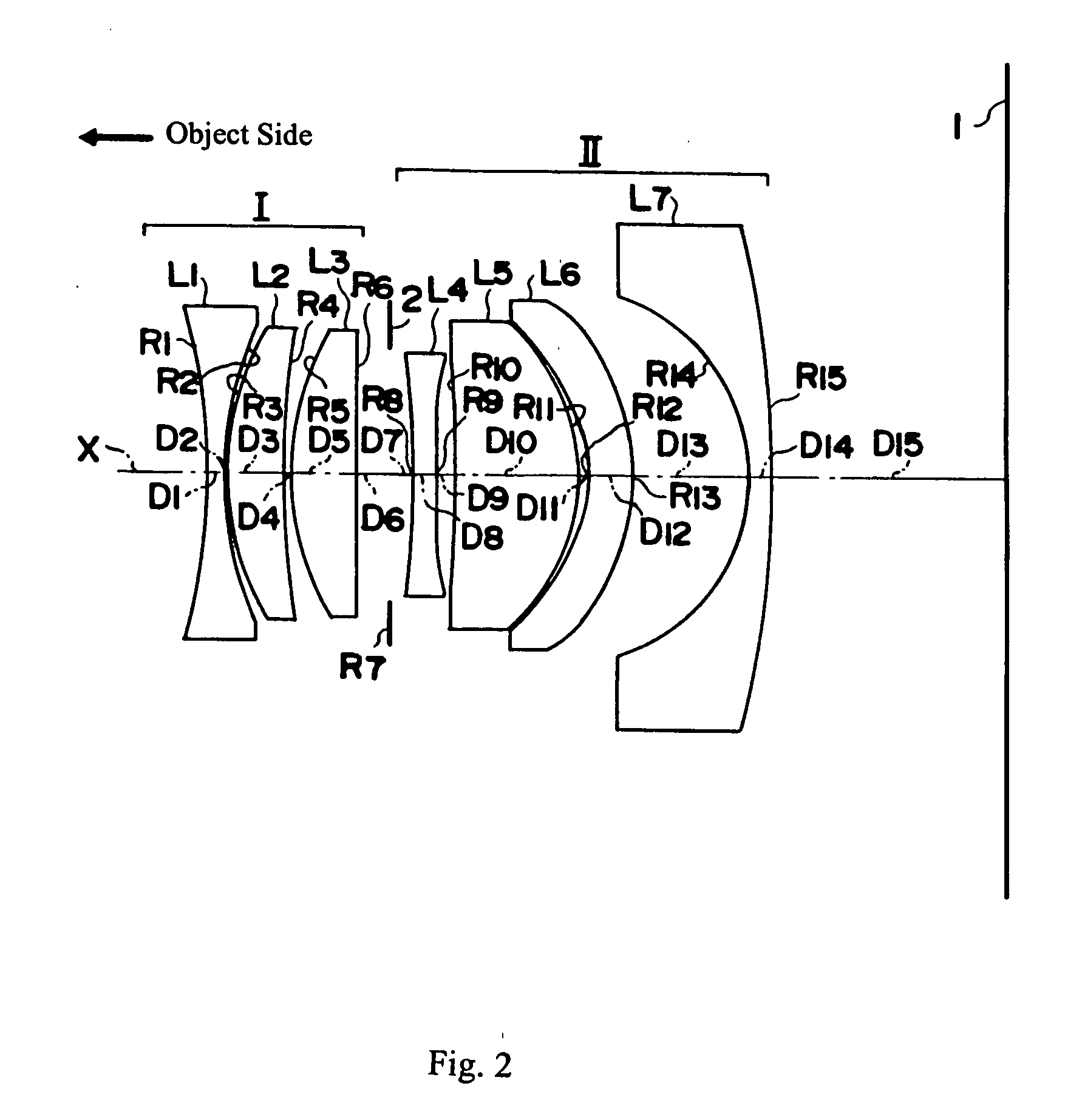 Large aperture wide-angle lens and camera including large aperture wide-angle lens