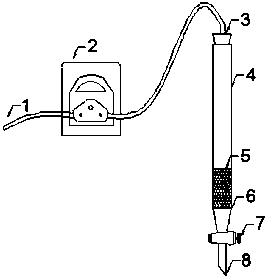 Rubidium ion adsorption microsphere and application thereof