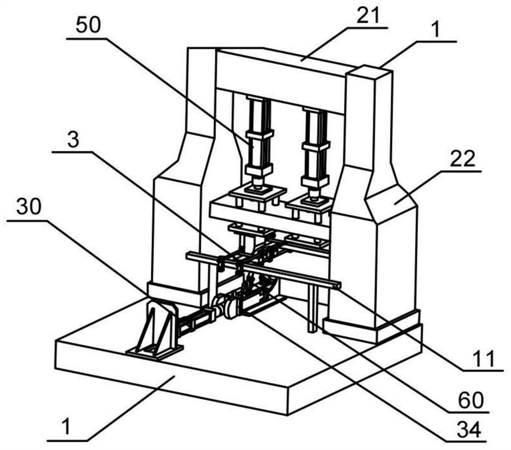 Rotary hinged device load test device