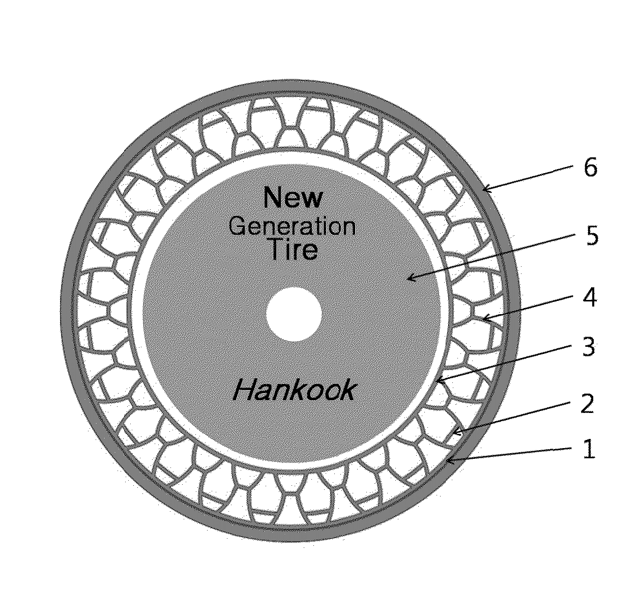 Non-pneumatic tire with reinforcing member having plate wire structure